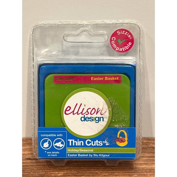22252 Sizzix Ellison Design Thin Cuts Easter Basket By Stu Kilgour - Picture 1 of 2